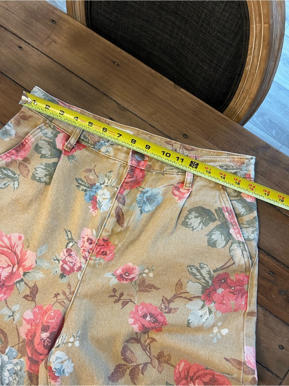 Anthropologie Pilcro Leon Floral Wide Leg Jeans 28 - Picture 12 of 16